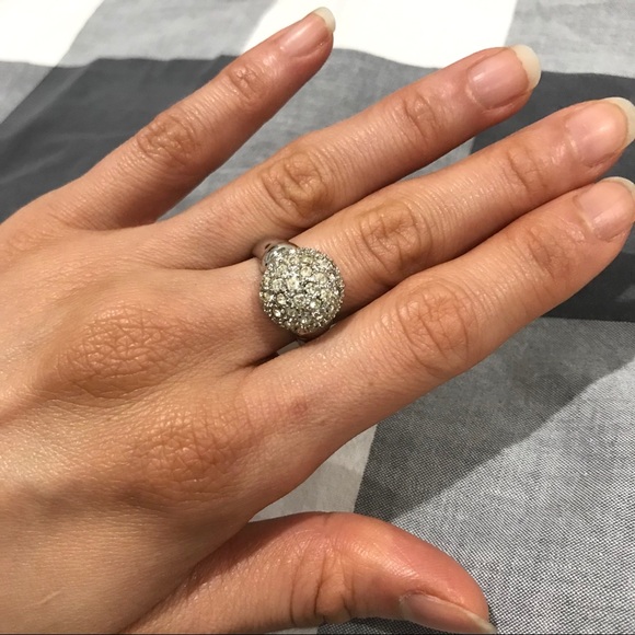 Sparkle Dome 925 Silver ring- Size 5.5 - Picture 4 of 14